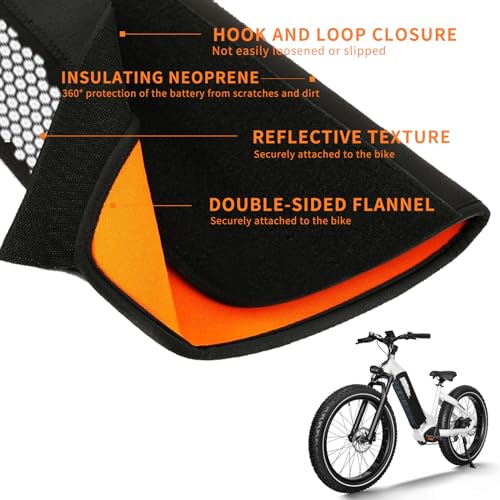 Waterproof E-Bike Battery Cover for Fat Tire Bikes - Neoprene