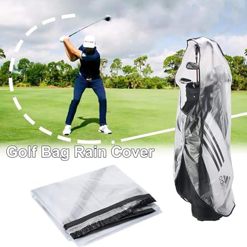 LH90H Waterproof Golf Bag Rain Cover for 14-Club Stand & Push Carts, Lightweight & Foldable