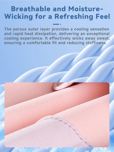UPF 50+ UV Protection Gloves - Ice Silk Cooling Touchscreen - Gray-White
