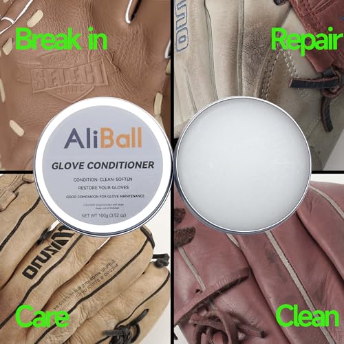 Baseball Glove Conditioner Cream - 2.82 Ounces, Natural Leather Care