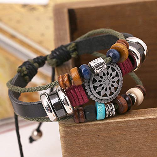 Bohemian Multilayer Beaded Bracelet - Hand Woven Stackable Jewelry