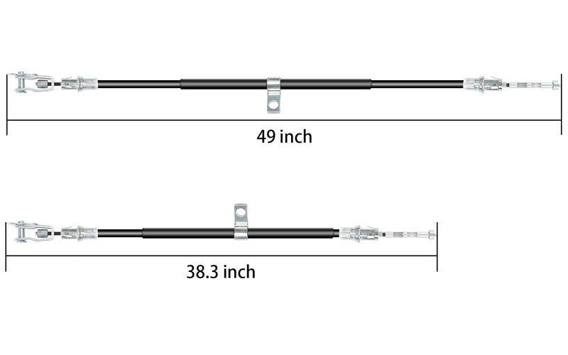 10L0L Golf Cart Club Car Precedent Brake Cable for Precedent 2004 up and Tempo 2018 up G&E,Passenger& Driver Side, OEM# 103528701 102557501 103528702 102557502 (2Pcs)