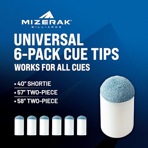 Slip-On Pool Cue Tips – 12mm & 13mm Replacement Set