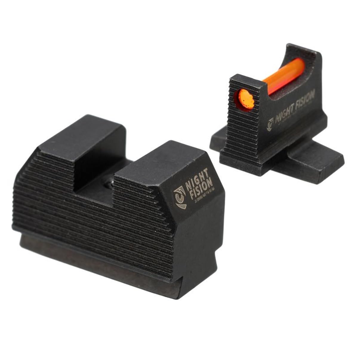 Night Fision Optic Height Fiber Optic .345-.332 Night Sight Set Designed for Sig Sauer P320/P365 with Romeo 1 Pro/RMR/507c/SRO, Orange Front