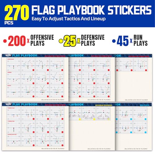 Youth Football Wristbands with Playbook Stickers & Cards - Waterproof Tactical Gear