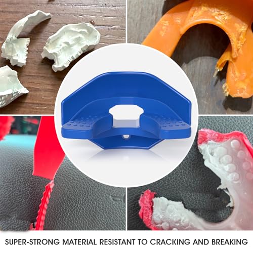 2Pcs Soft Football Mouthguard with Strap - No Boil, Durable Protection