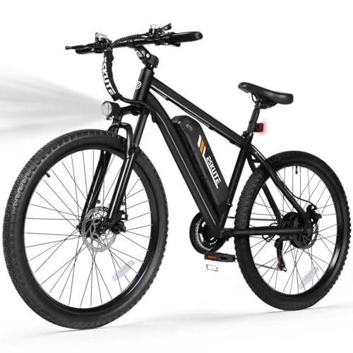 M200 Electric Mountain Bike - 21-Speed, 1200W Motor, Black - 48V 10.4Ah