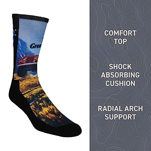 Women's Vintage Ads Crew Socks - Black