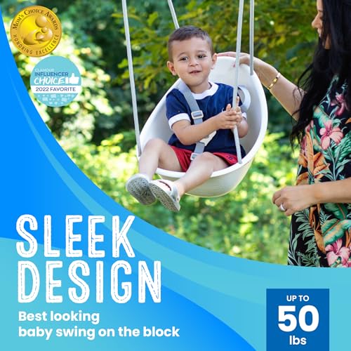 Coconut Toddler Swing with 3-Point Safety Harness - Indoor/Outdoor Use