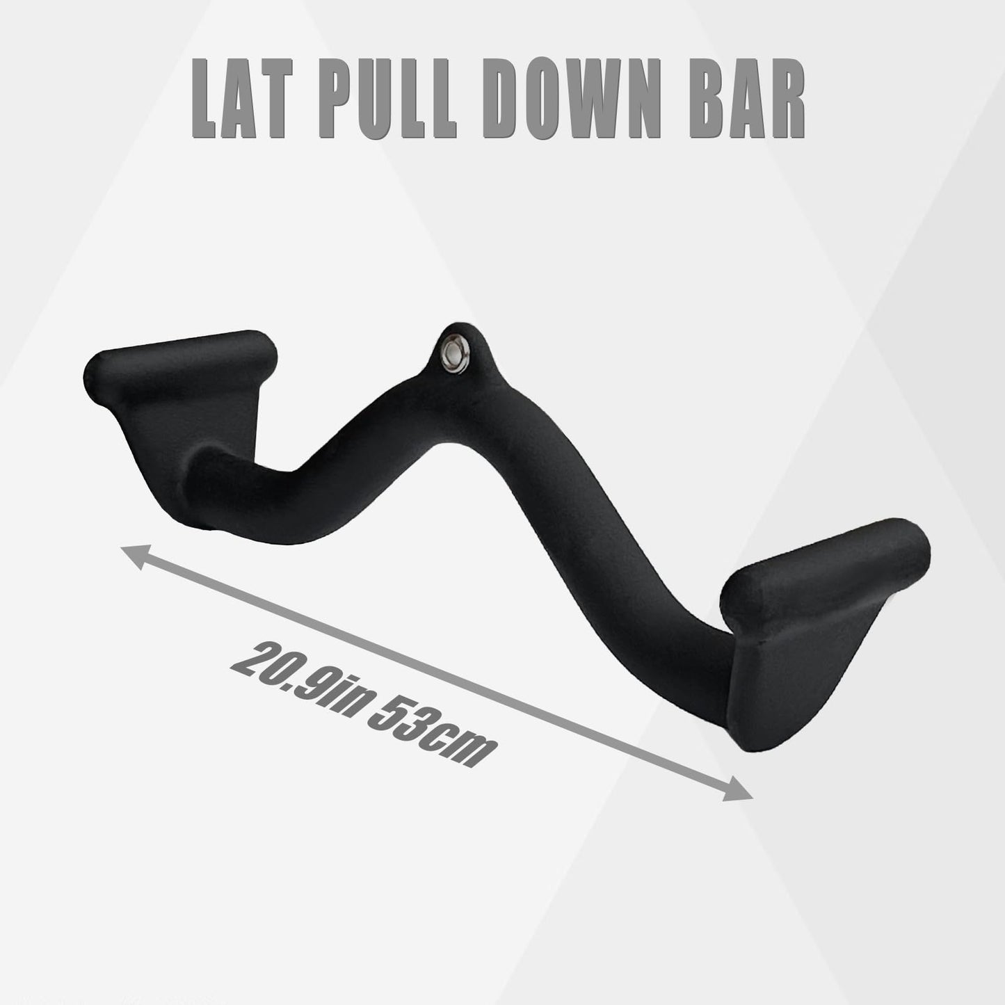 BLUSLM Lat Pull Down Bar T bar Row Attachment，V Bar Tricep Lat Pulldown Attachments, Back Strength Training Bar for Home Gym Exercise Cable Machine Attachments (Black 03)