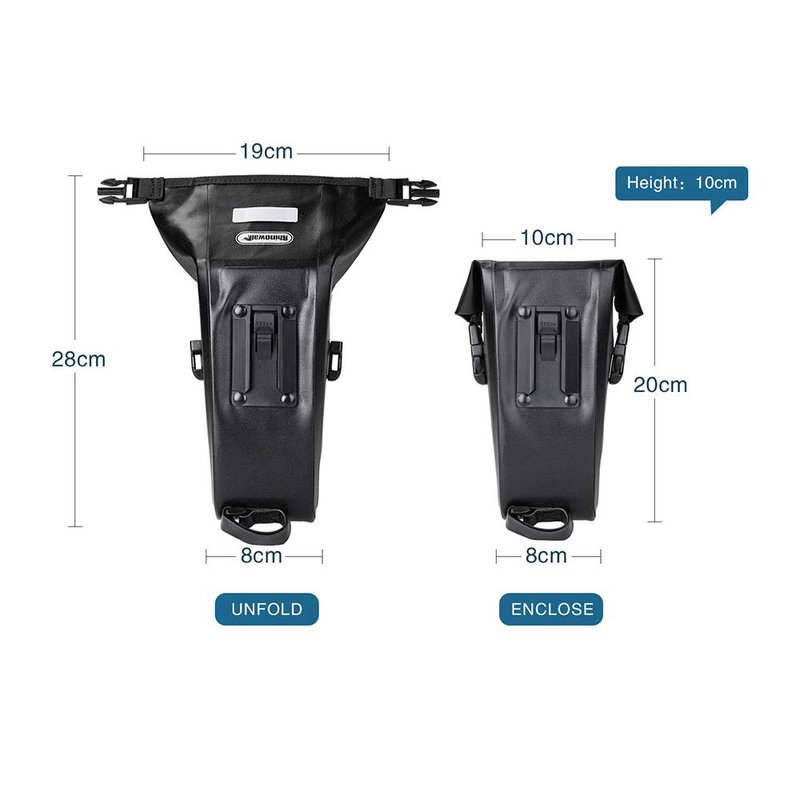 Rhinowalk Bike Saddle Bag Waterproof Bicycle Under Seat Bag Quick Disassembly Rainproof Mountain Road Bike Seat Bag Bicycle Professional Cycling Accessories