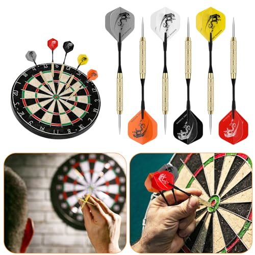18 Pack 20G Metal Tip Darts Set - Stainless Steel Dart Set