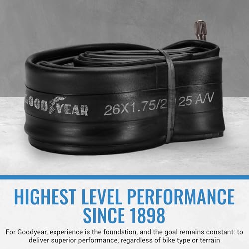Goodyear 26x1.75/2.127 Butyl Inner Tube with Schrader Valve for Road MTB
