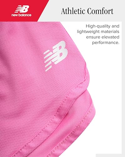 Girls Mesh Dolphin Shorts for Basketball, Volleyball, Soccer - 14-16 Pink