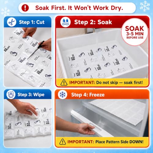 Flexible Reusable Ice Packs for Coolers - 6 Cut-to-Fit Sheets