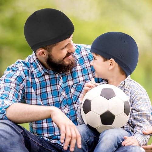 6-Pack Skull Caps for Men - Lightweight Stretchy Beanie Set