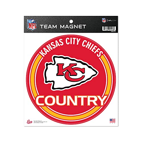 Kansas City Chiefs NFL 8" Round Magnet - Vibrant Team Colors