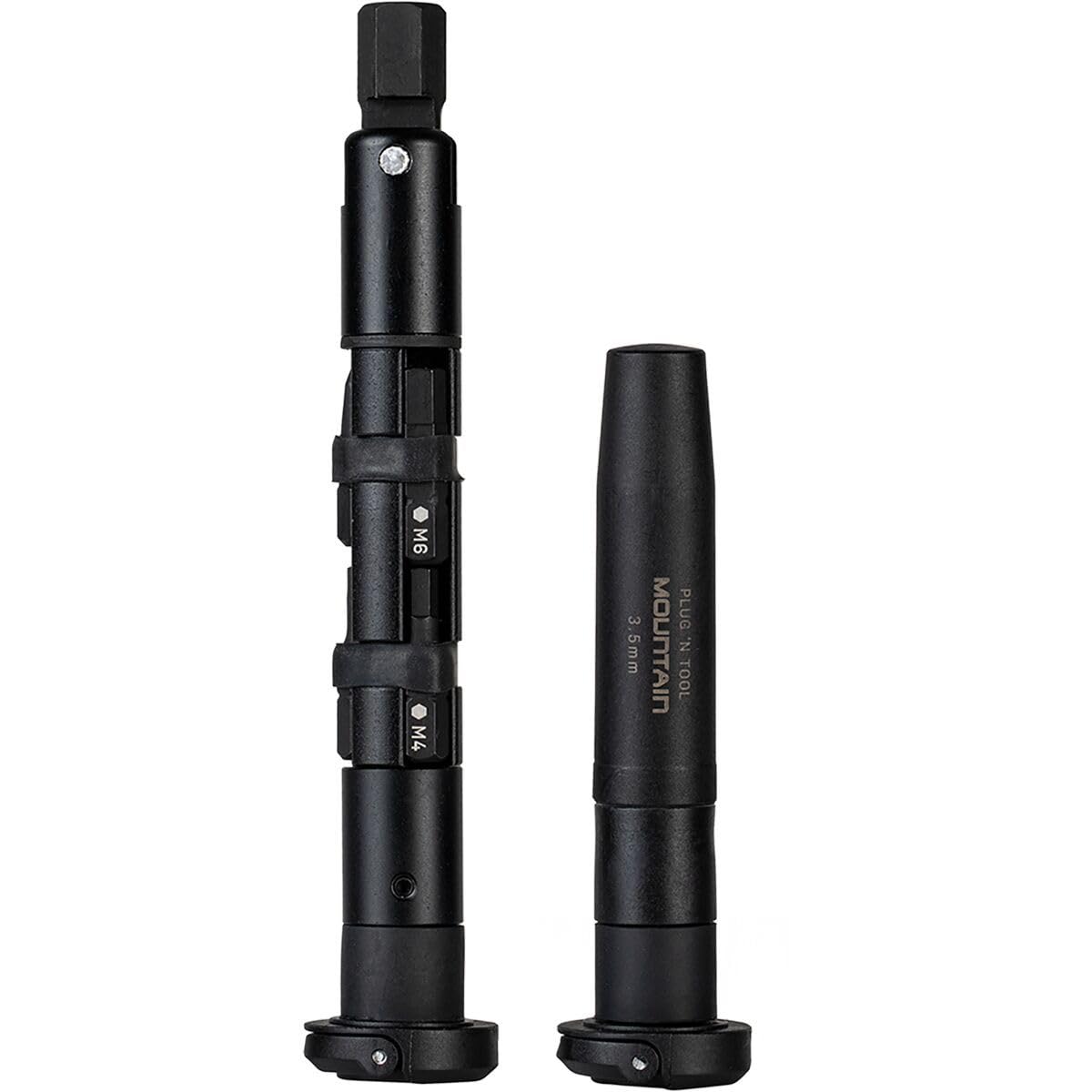 Topeak Plug’n Tool Mountain – Dual Handlebar-End Hidden Kits with 3.5mm Tubeless Plug Repair, Tire Plugs & 7 Multi Bits – Compact MTB Repair System, On-Trail Maintenance