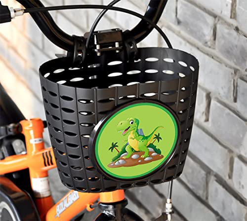 Kids Bike Basket with Bell & Spoke Beads - Durable Plastic