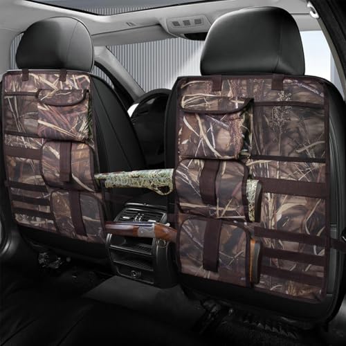 2 Pack Vehicle Seat Back Gun Racks with Molle Panel for Hunting Rifles