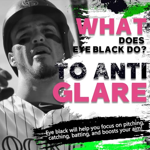 Anti-Glare Eye Black Stick for Sports - Sweat-Proof Grease Paint - Pink