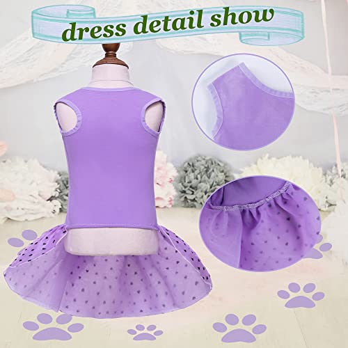 Dog Wedding Dress Shirts - Cute Pink & Purple Outfit for Pets - Medium