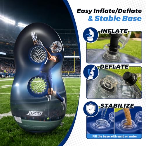 Inflatable Football Target Net Game - Extra Large 63 Inch
