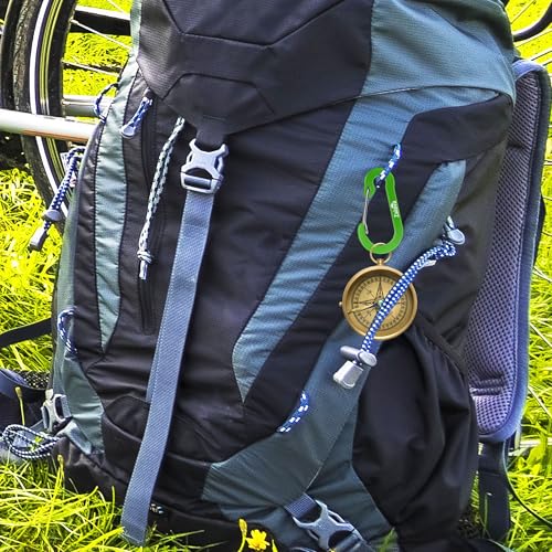 12 Pack Mini Carabiners - Lightweight Aluminum Keychain Clips