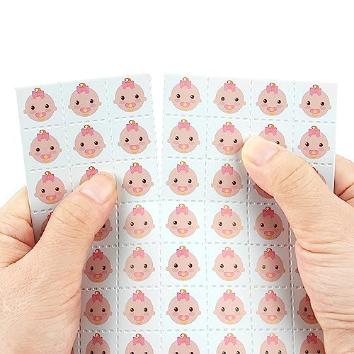 Pink Baby Shower Bingo Cards - 24 Player Set with Chips & Instructions