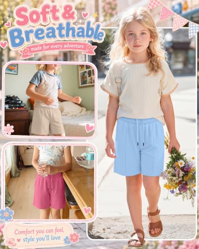 Girls Bermuda Shorts - 3 Pack for Summer Wear