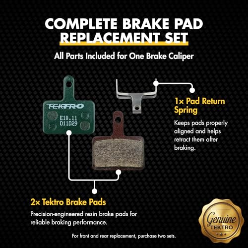 Disc Brake Pads E10.11 - Resin Compound for Tektro & Shimano - New Packaging