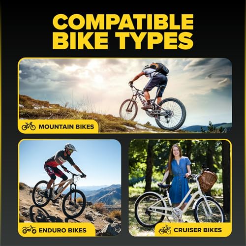 Ultraverse 26-Inch Bike Inner Tubes Set of 2 for Mountain, Cruiser, City Bikes