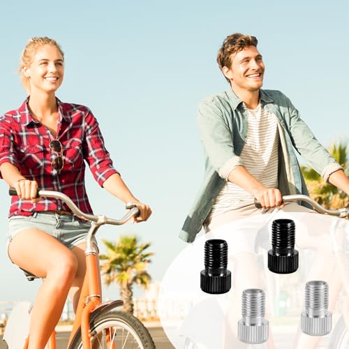 9-Piece Bike Valve Adapter Set - Brass Tire Inflation Nozzles