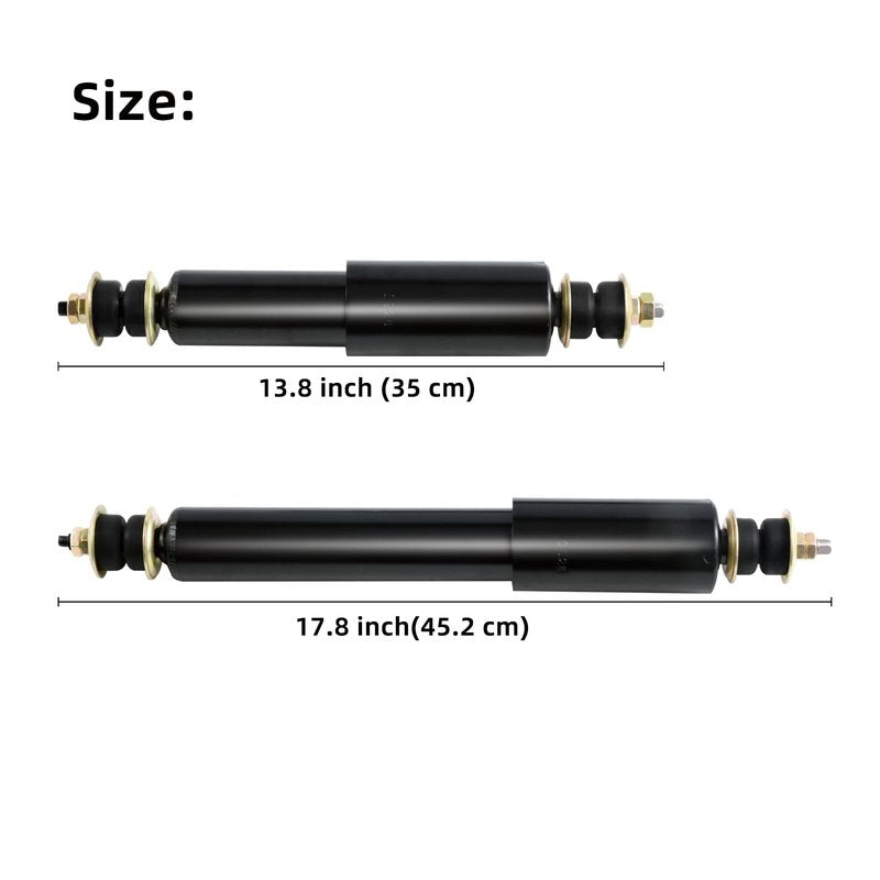 Roykaw EZGO TXT Golf Cart Front and Rear Shock Absorbers Kit for 1994-Up Gas & Electric Models, Replaces OEM #76418-G01,70248-G01,70324-G01,76419-G01,70928-G01,Nivel Part #5006