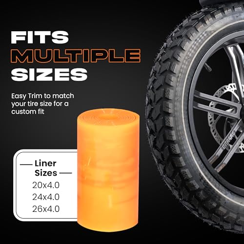 Happy Ebikes Fat Bike Tire Liners 2 Pack - Puncture-Proof 20x4, 24x4, 26x4