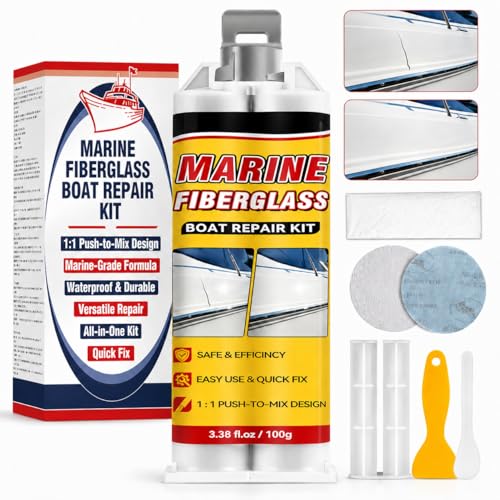 Marine Fiberglass Repair Kit - Gelcoat & Waterproof Epoxy Filler