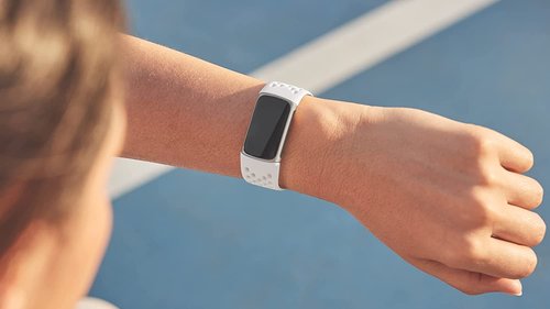 Fitbit Charge 5 & 6 Sport Accessory Band, Official Product, Frost White, Large