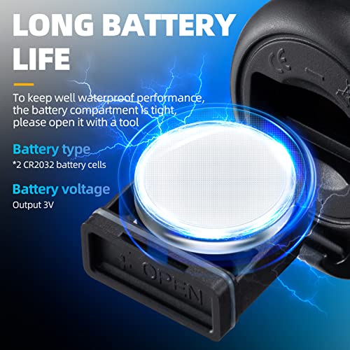 ROCKBROS 120dB Electric Bike Horn Black – IPX4 Waterproof, Quick Install