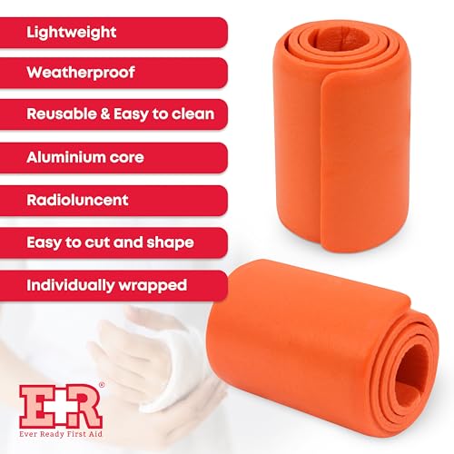 24-Inch Aluminum Splint - Lightweight & Flexible, Rolled Design - One Size