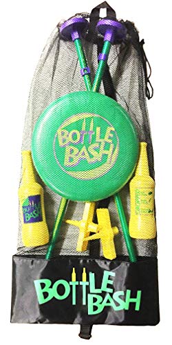 Bottle Bash Outdoor Flying Disc Game Set - Green