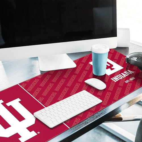 Indiana Hoosiers Desk Pad - Water & Stain Resistant, 31.5" x 12"