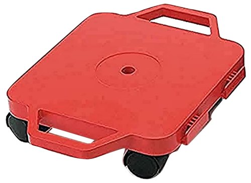 Cosom Scooter Board, 12 Inch Children's Sit & Scoot Board With 2 Inch Non-Marring Nylon Casters & Safety Guards for Physical Education Class, Sliding Boards with Safety Handles, Red