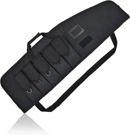 AUMTISC Tactical Soft Gun Case - Rifle Carrying Range Bag with 5 Pouches & Adjustable Sling | 38-42 Inch