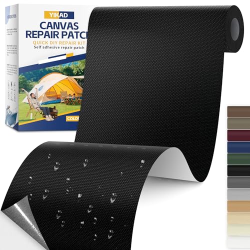Self Adhesive Fabric Repair Tape - Black 4" x 71"