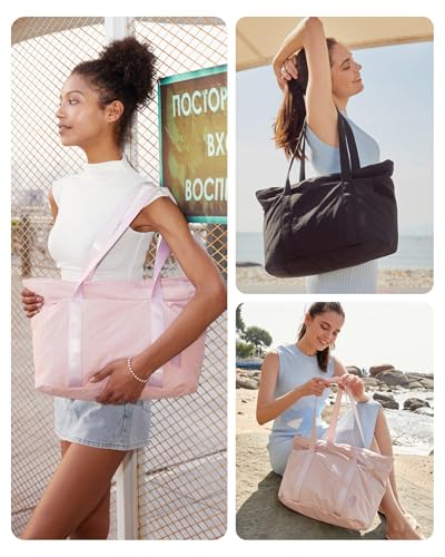 BAGSMART Gym Tote Bag for Women, 24L/28L Travel Yoga Mat