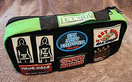Funny Cornhole Patch - Aim Fluid PVC Rubber - Beer Drinking Humor