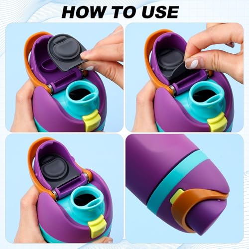 Owala Water Bottle Replacement Parts - Black, 9 Pieces