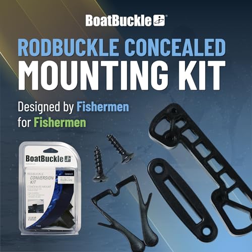 BoatBuckle RodBuckle Concealed Mounting Kit for Retractable Rod Hold-Down System - One Size