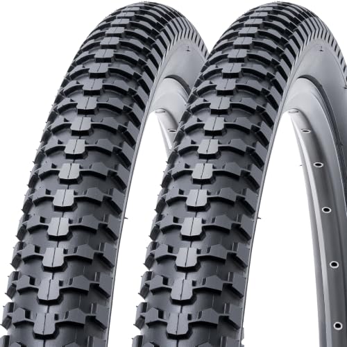 MetersGod 2 Pcs 26x2.10 Bicycle Tires Folding Mountain & Cruiser Replacement