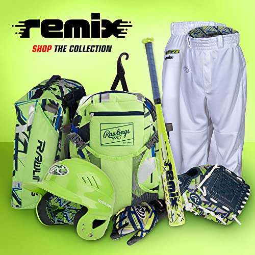 Rawlings Remix T-Ball Bat -12 Drop, 25 Inch Green Aluminum Youth Baseball Bat